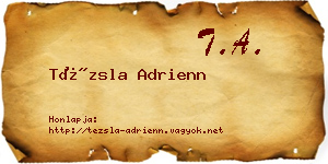 Tézsla Adrienn névjegykártya